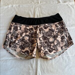 oiselle Long Toolbelt Roga Shorts Rose Botanical Print 10